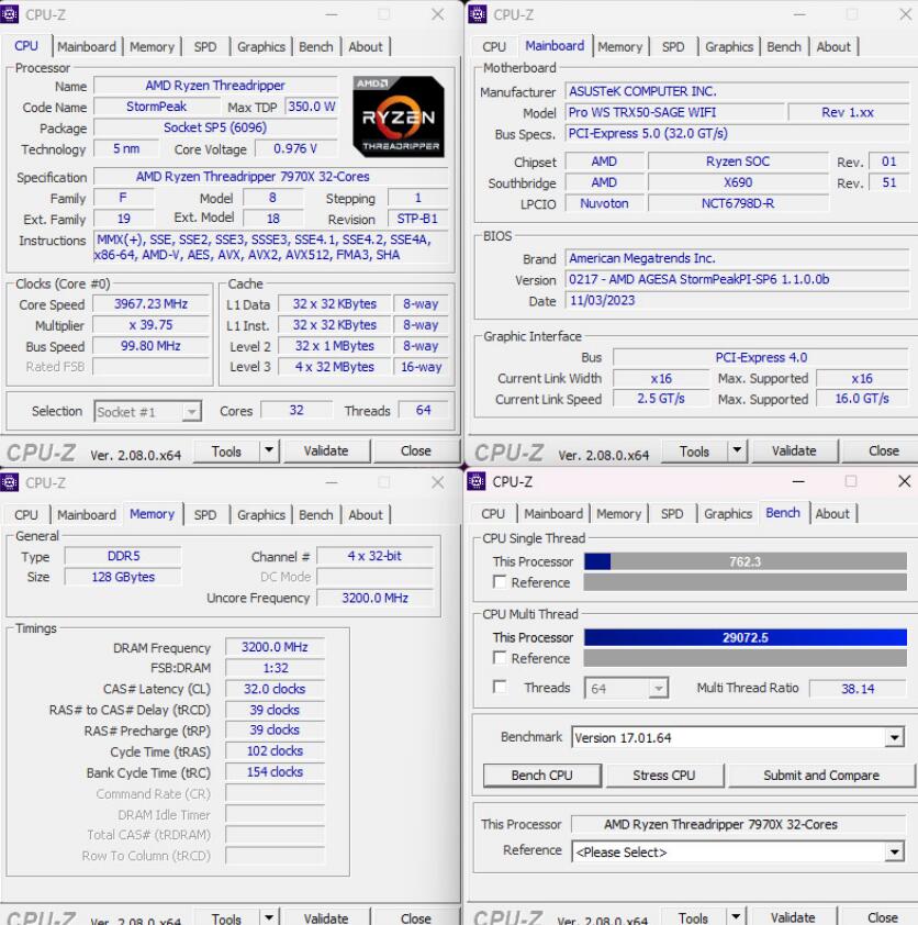 AMD Ryzen Threadripper 7980X和7970X评测对比（7940x和7980xe）-第6张图片-装机笔记