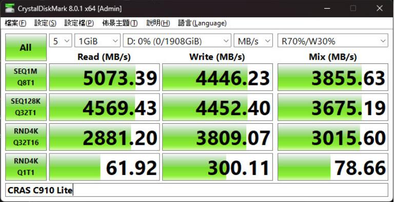 KLEVV CRAS C910 Lite 2TB SSD开箱评测-第5张图片-装机笔记